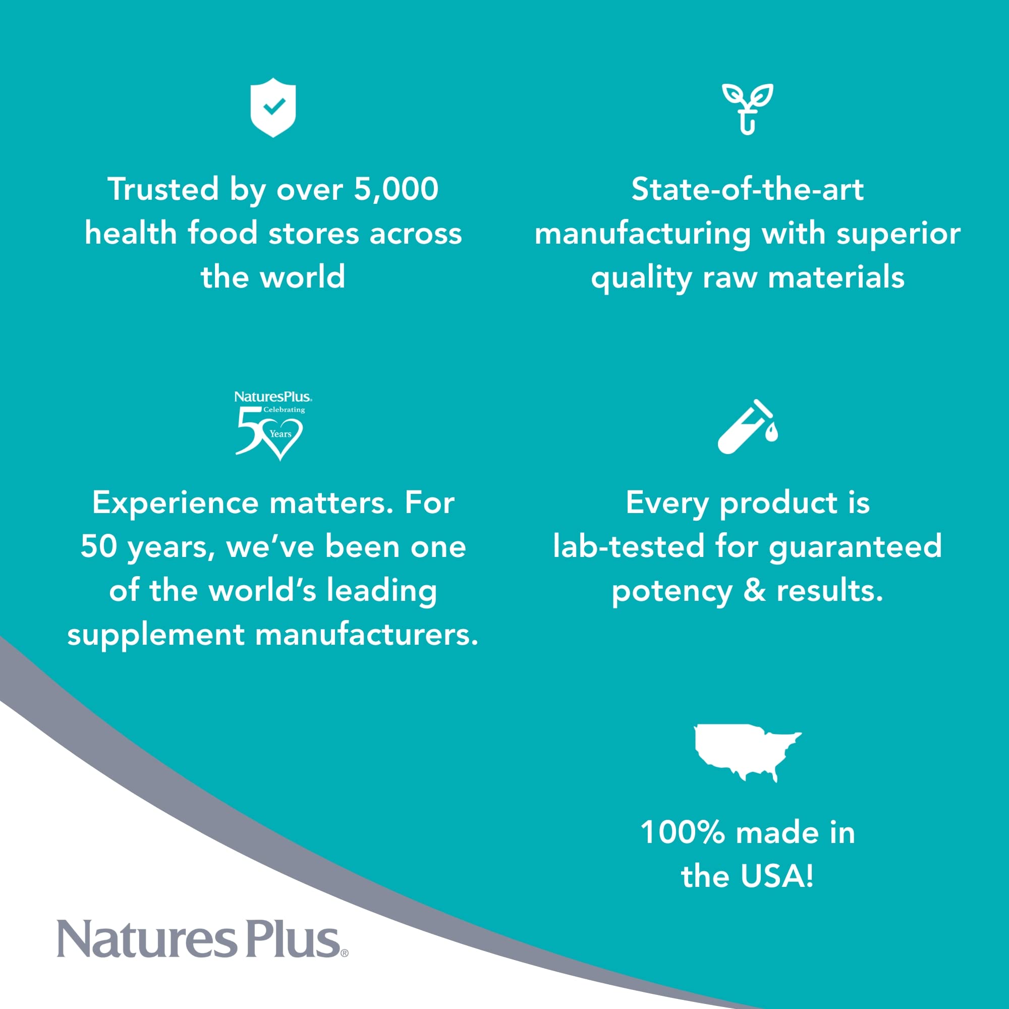 Packaging display highlighting non-GMO and gluten-free status
