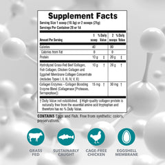Nature's Plus Collagen Peptides scoop aids precise daily dosing for hair, skin, nails.
