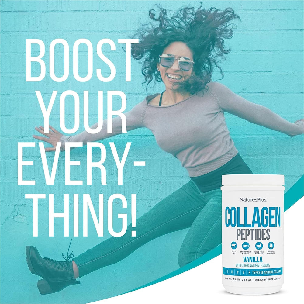 Ingredient panel reveals six collagen types suggesting diverse benefits