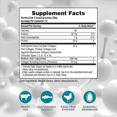 NaturesPlus Collagen Peptides Vanilla scoop for easy daily serving