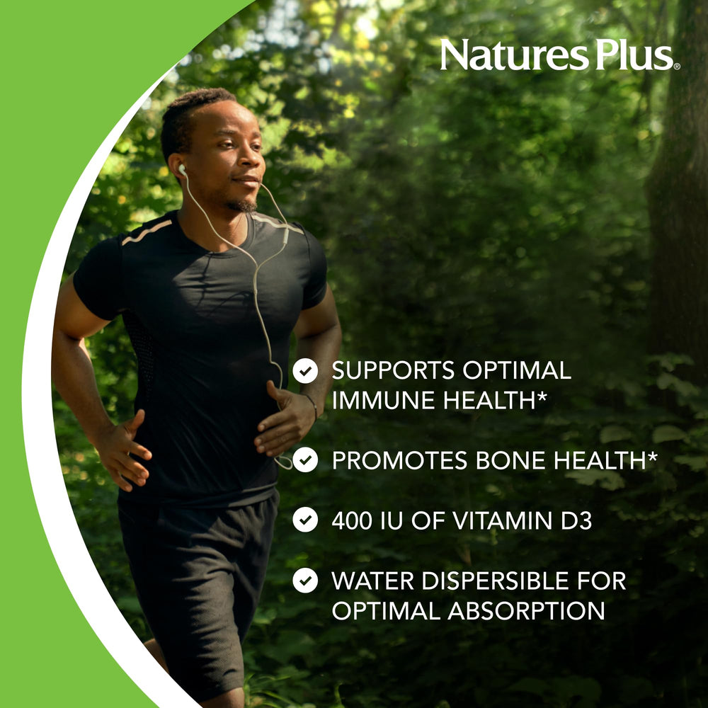 NaturesPlus D3 bone health tablet highlighted for bone wellness routines.