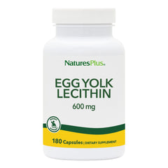 NaturesPlus Egg Yolk Lecithin bottle showing high-potency capsules for daily use