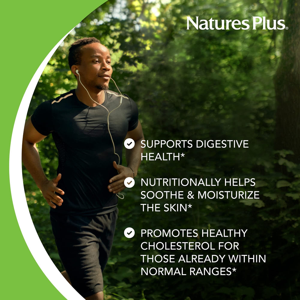 NaturesPlus ingredients panel highlighting 600 mg per capsule and key lipids