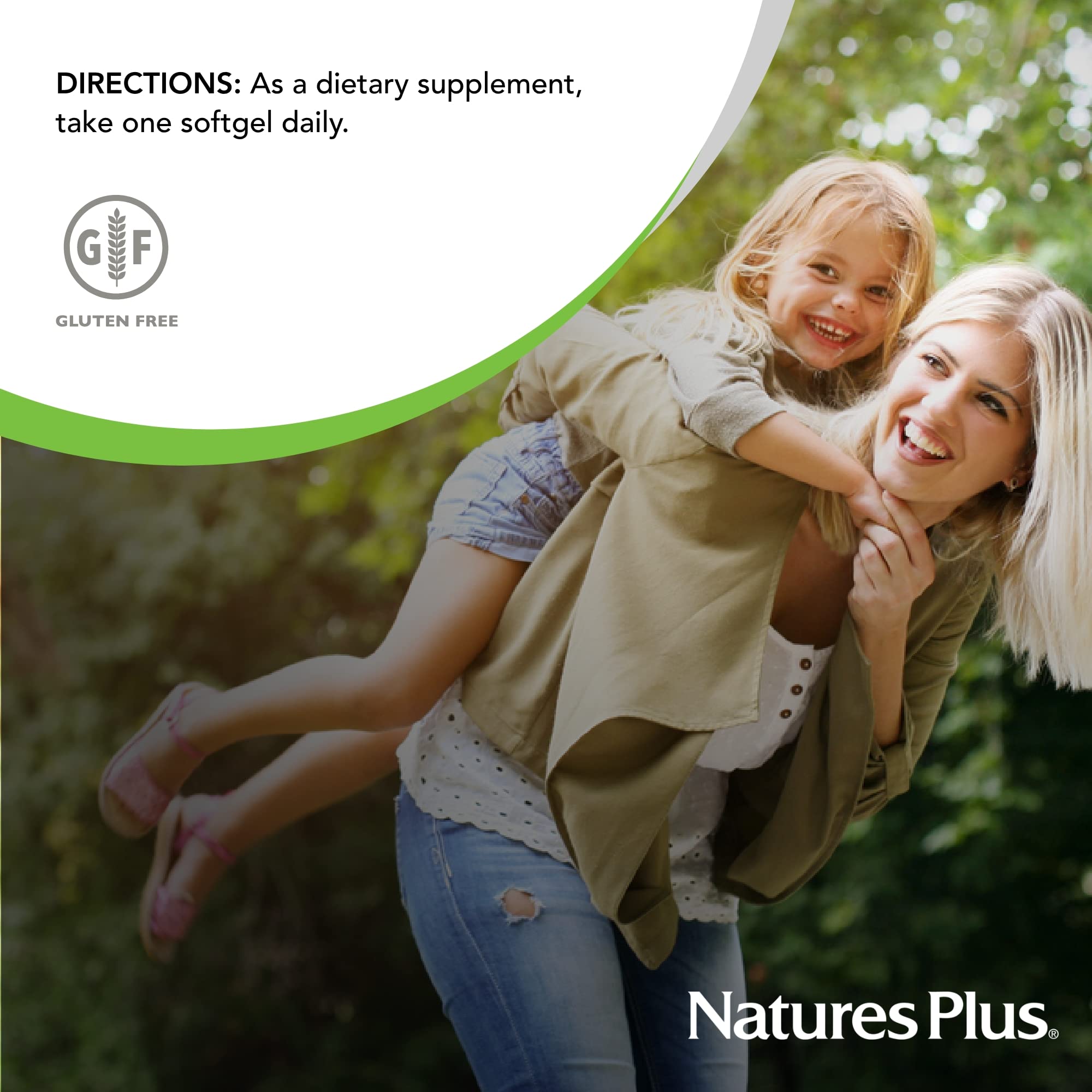 NaturesPlus EPO1500 daily-use reminder showcases easy routine.