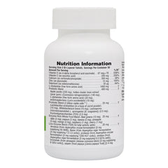 Closeup of NaturesPlus GI Natural tablets highlighting probiotic blend and enzyme support