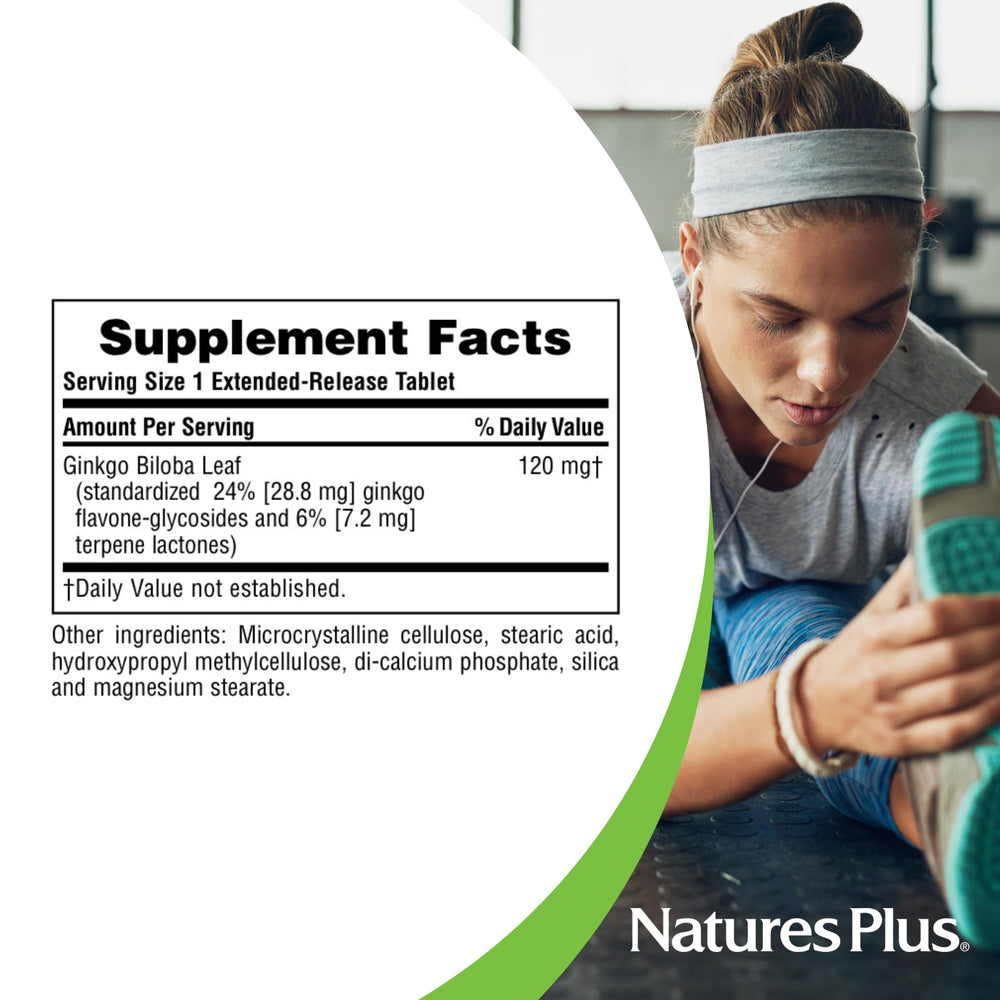 NaturesPlus standardized 24% flavone-glycosides and 6% terpene lactones in action