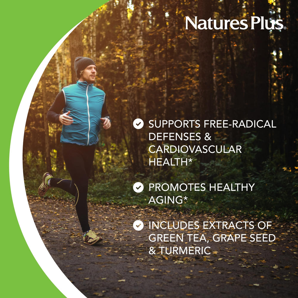 Gluten-free label on NaturesPlus bottle signals gluten-free formulation