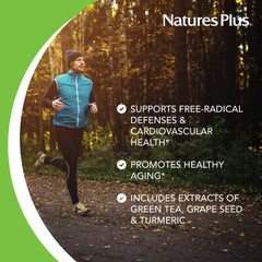 Gluten-free label on NaturesPlus bottle signals gluten-free formulation