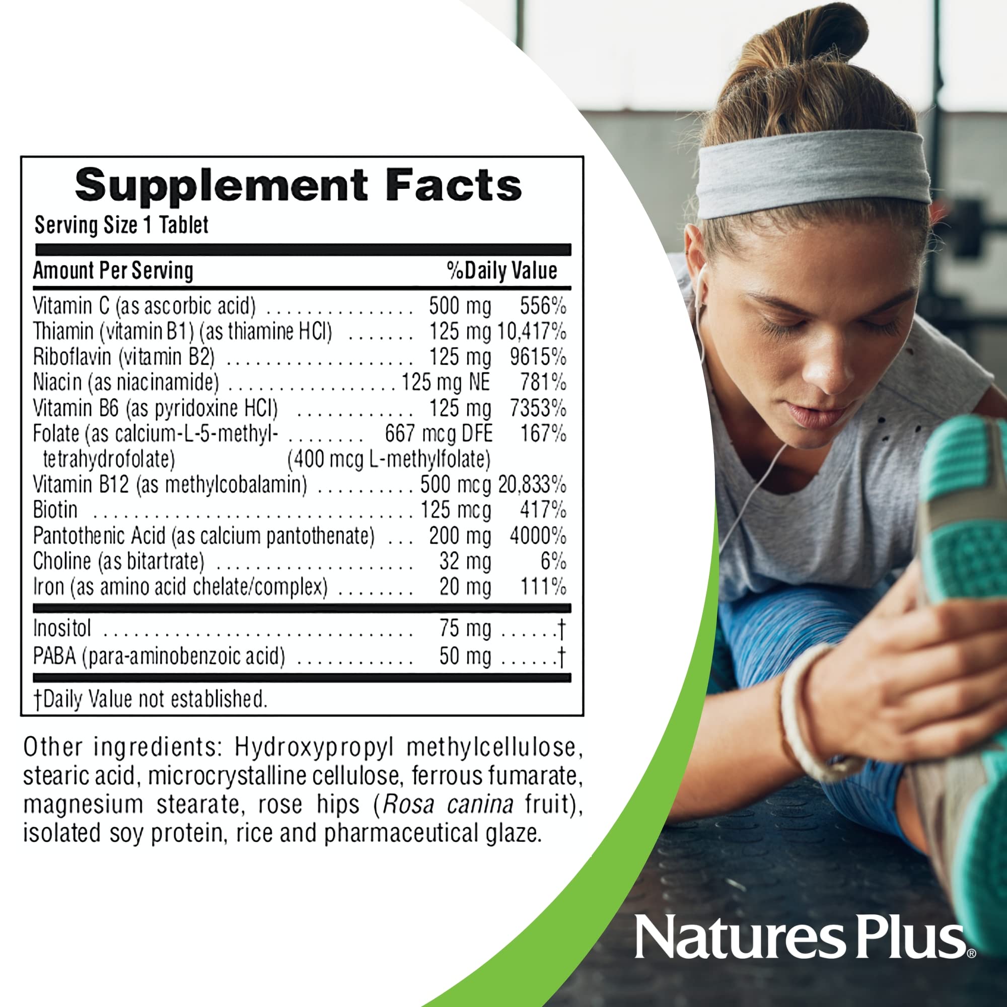 NaturesPlus Gluten-Free Vegetarian symbol on packaging for dietary needs