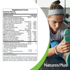 Vitamin C and bioflavonoids detail on Hema-Plex Iron packaging.