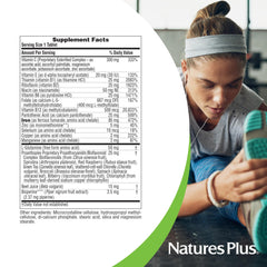Serving dosage illustration showing 85 mg elemental iron per serving