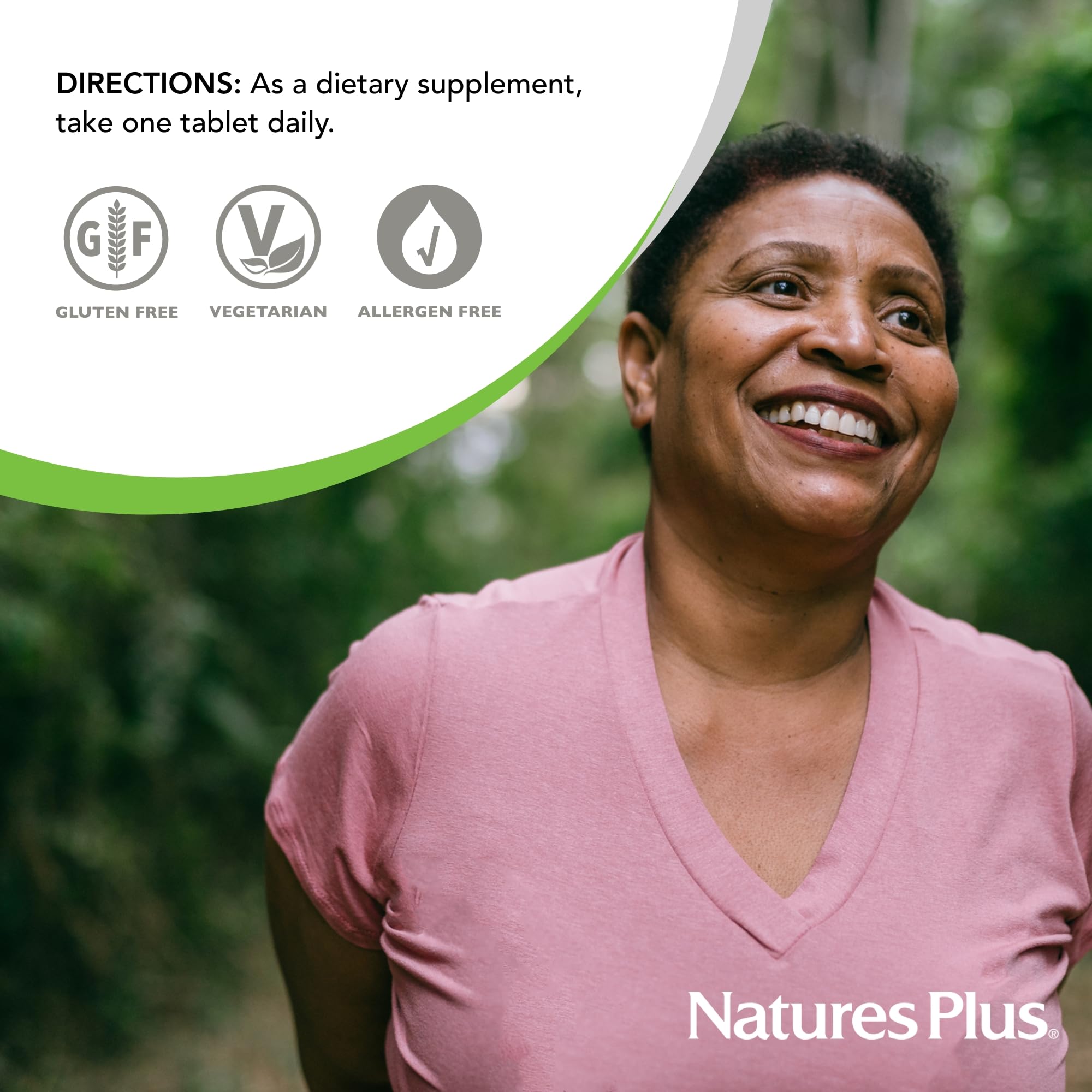 NaturesPlus Herbal Actives Black Cohosh bottle on shelf for menopause support