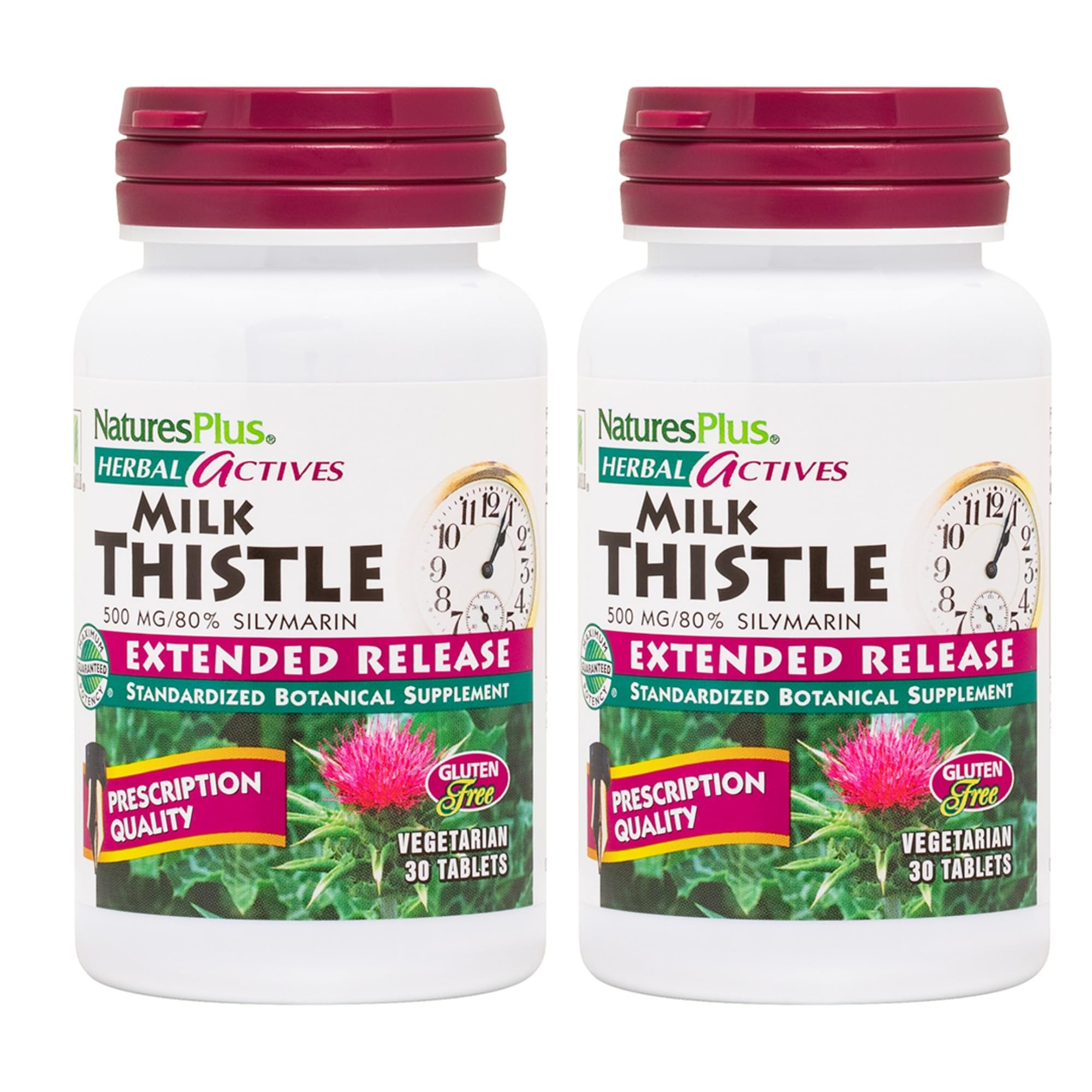 Nature's Plus Herbal Actives Milk Thistle bottle shown for daily liver support