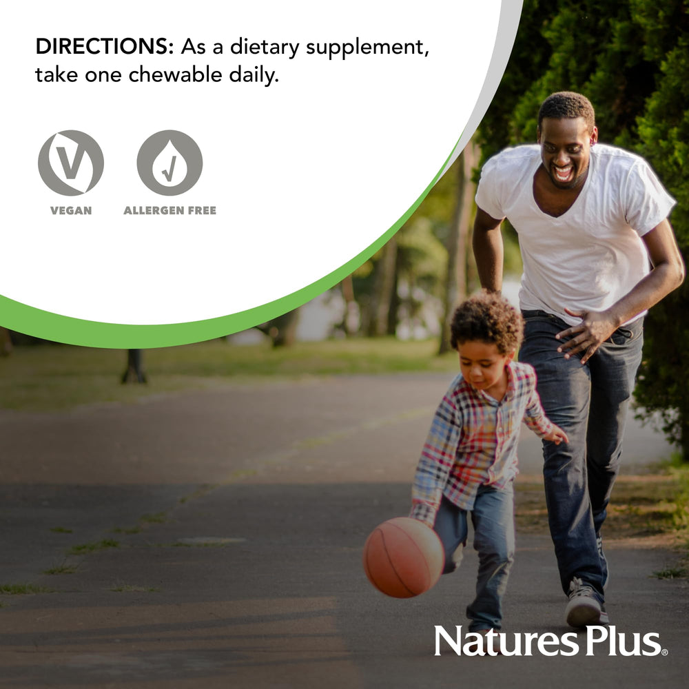 NaturesPlus Immune Vitamin C serving suggests easy daily dosage.