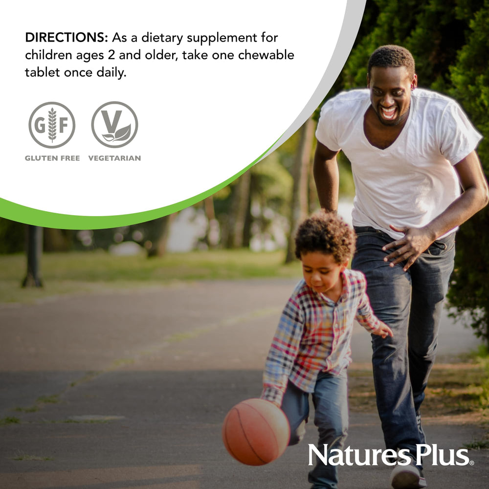 NaturesPlus KidGreenz serving-size pack 180 servings supports family use