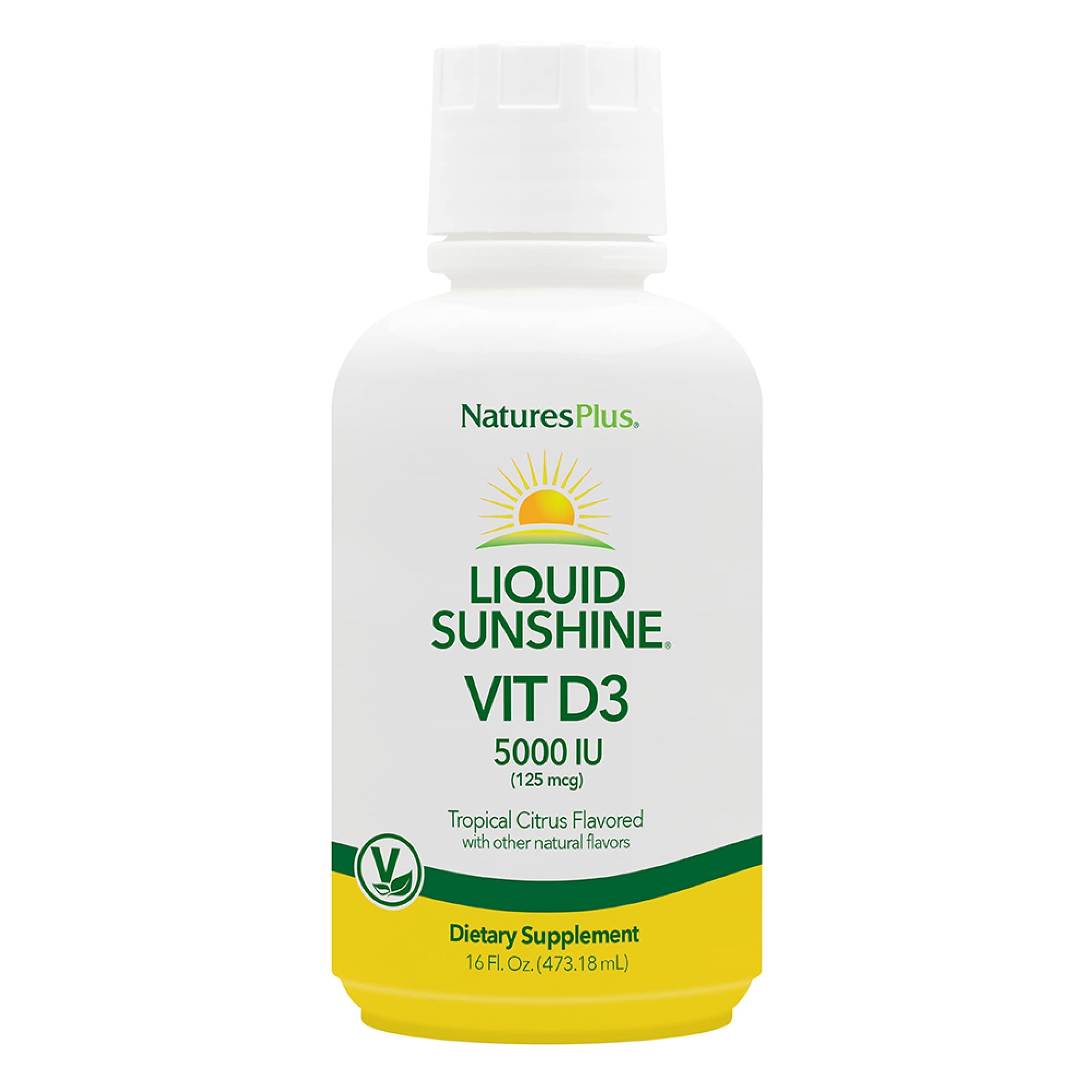 Nature'sPlus Liquid Sunshine D3 bottle shown for bone health support