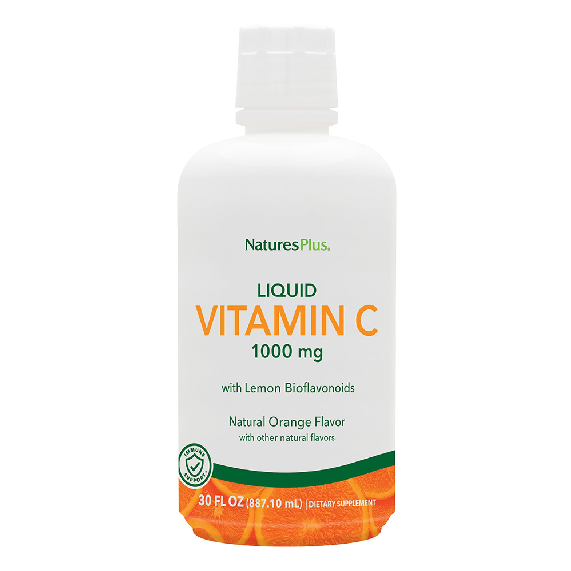 NaturesPlus Liquid Vitamin C 1000mg bottle for daily use.