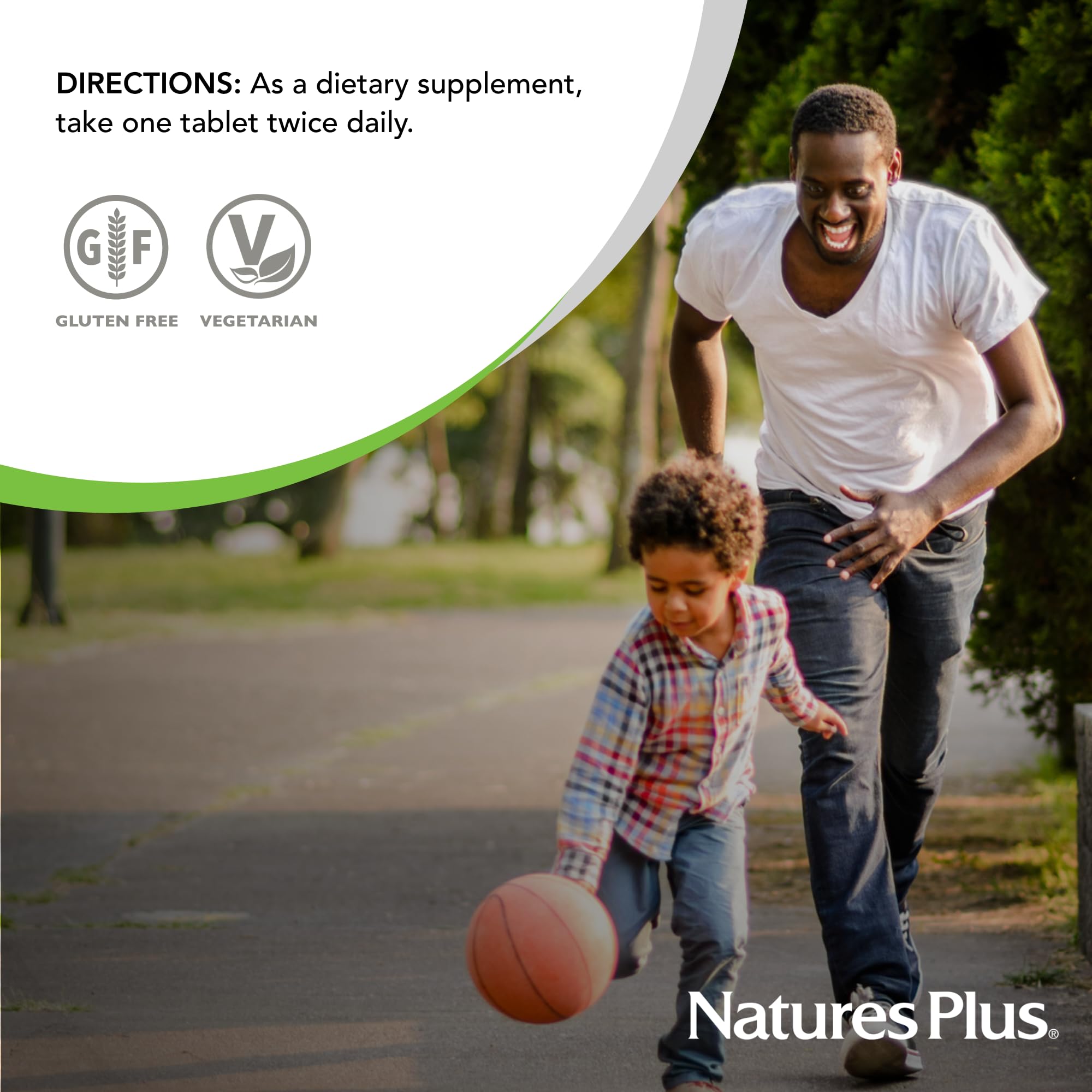 NaturesPlus Magnesium bottle on a kitchen shelf for everyday wellness.