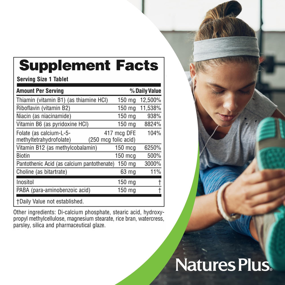 NaturesPlus Mega B-150 gluten-free symbol indicating dietary compatibility
