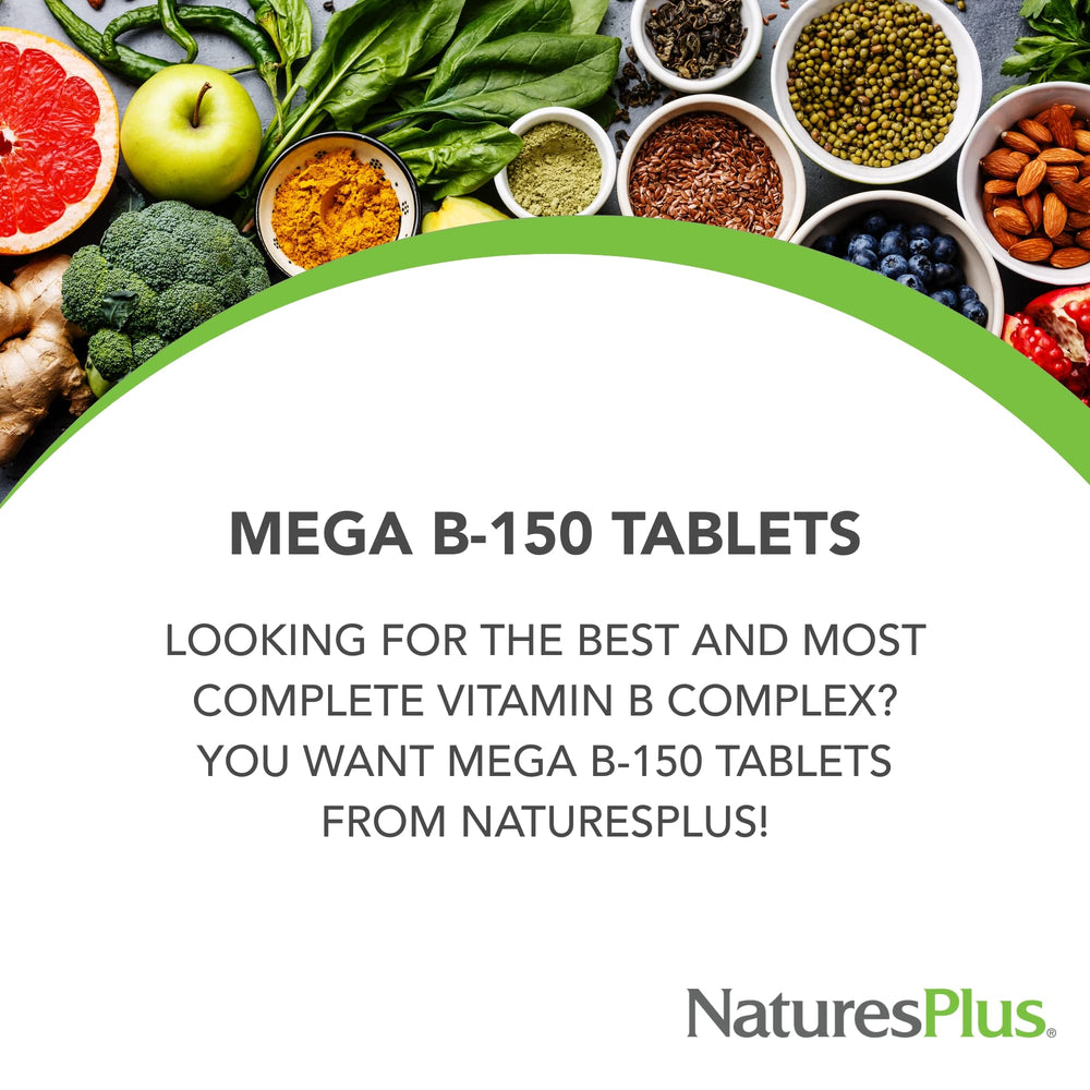 NaturesPlus Mega B150 Complex packaging with new-look label emphasizes consistent quality