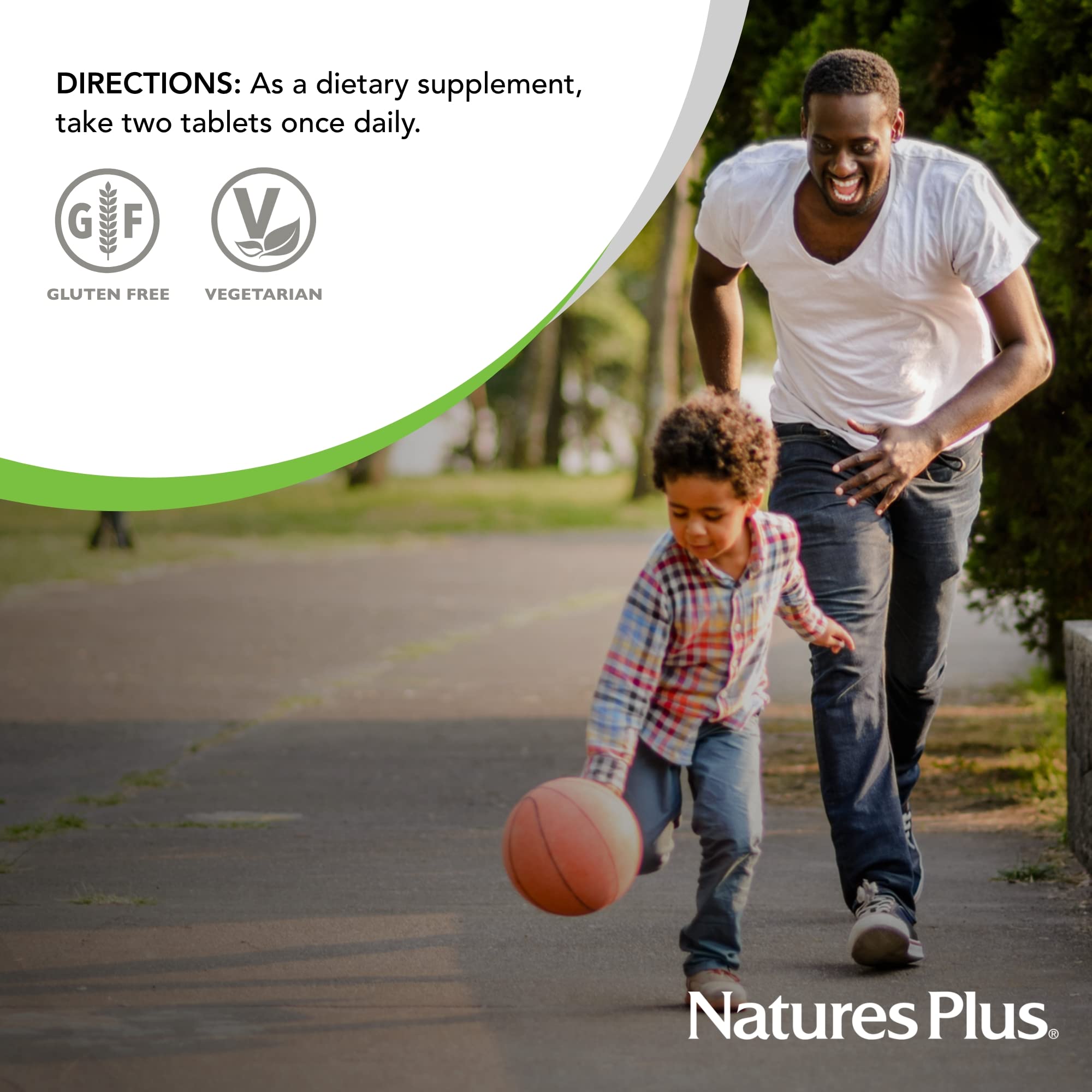 Closeup of B-complex vitamins in Nature's Plus Nutri-Genic