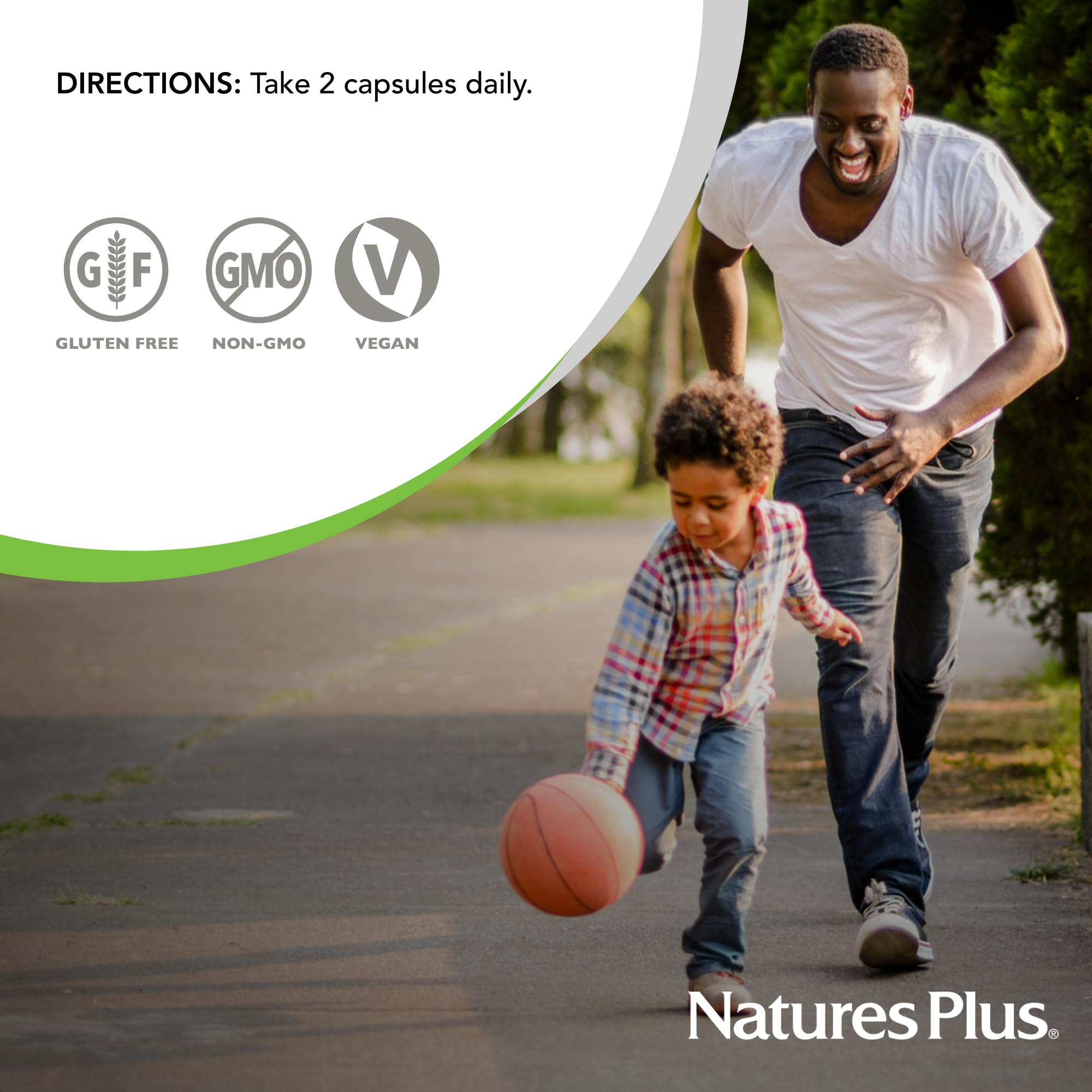 Capsules in hand from NaturesPlus cranberry bottle for convenient daily intake