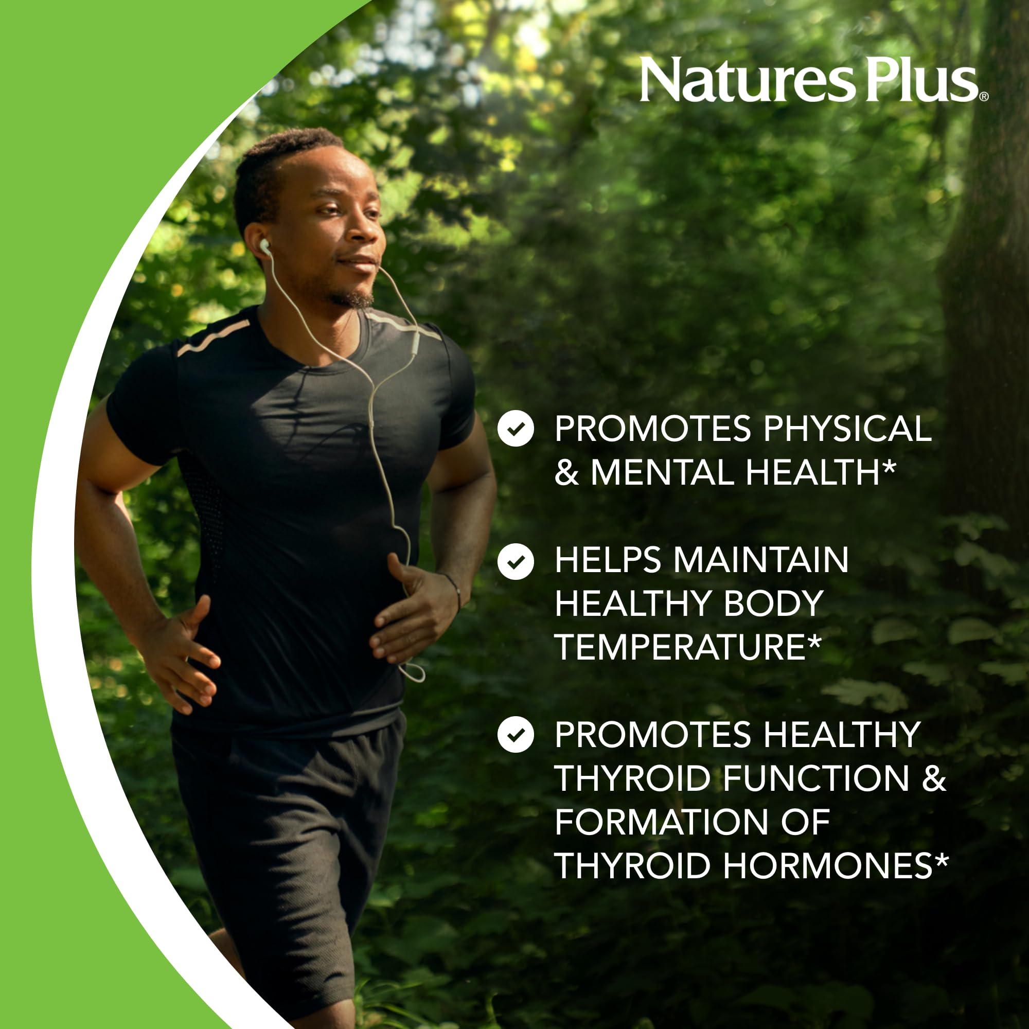 NaturesPlus Potassium Iodide 150 mcg packaging variation on display for daily use.