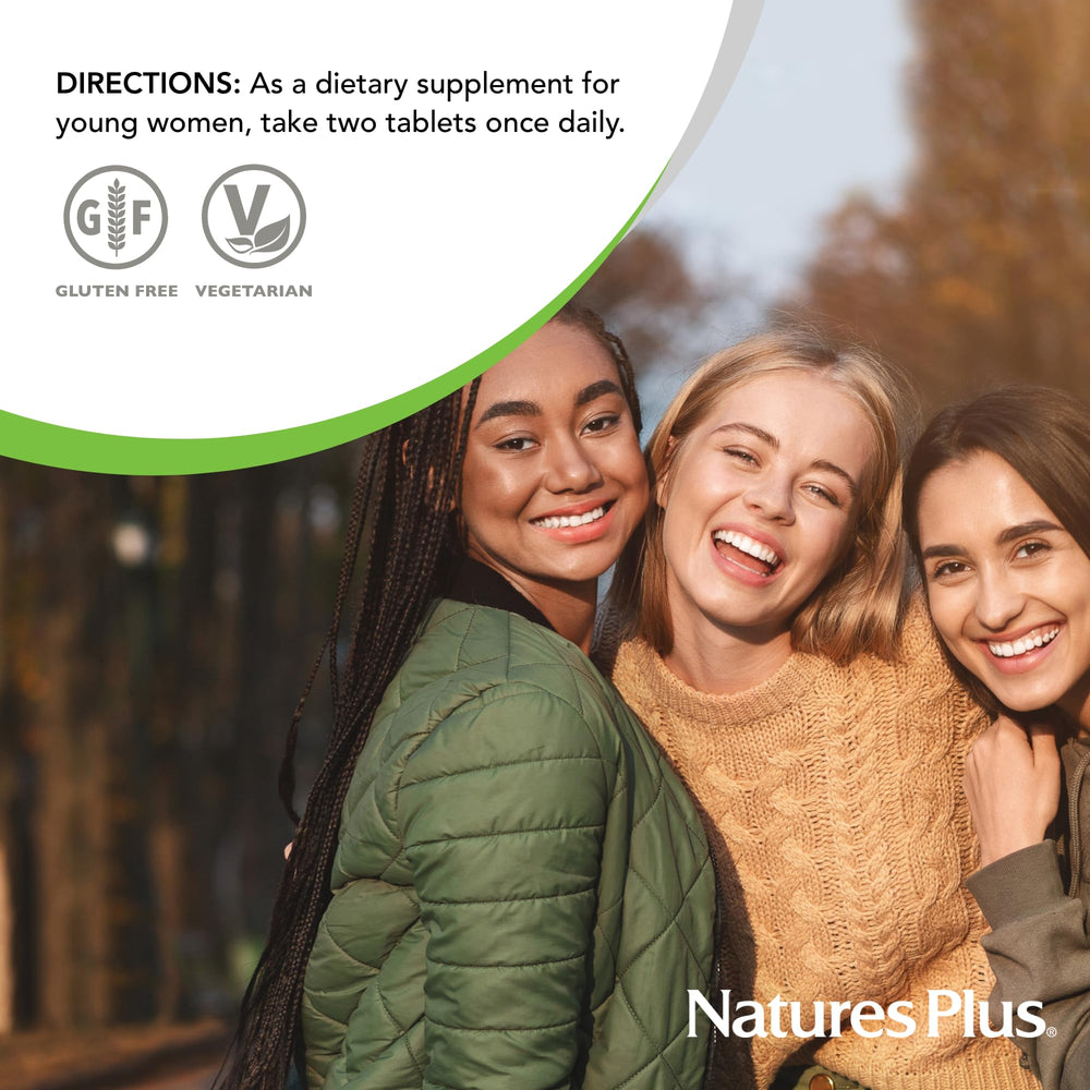 Power Teen for Her chewable tablets in hand for daily vitamins routine