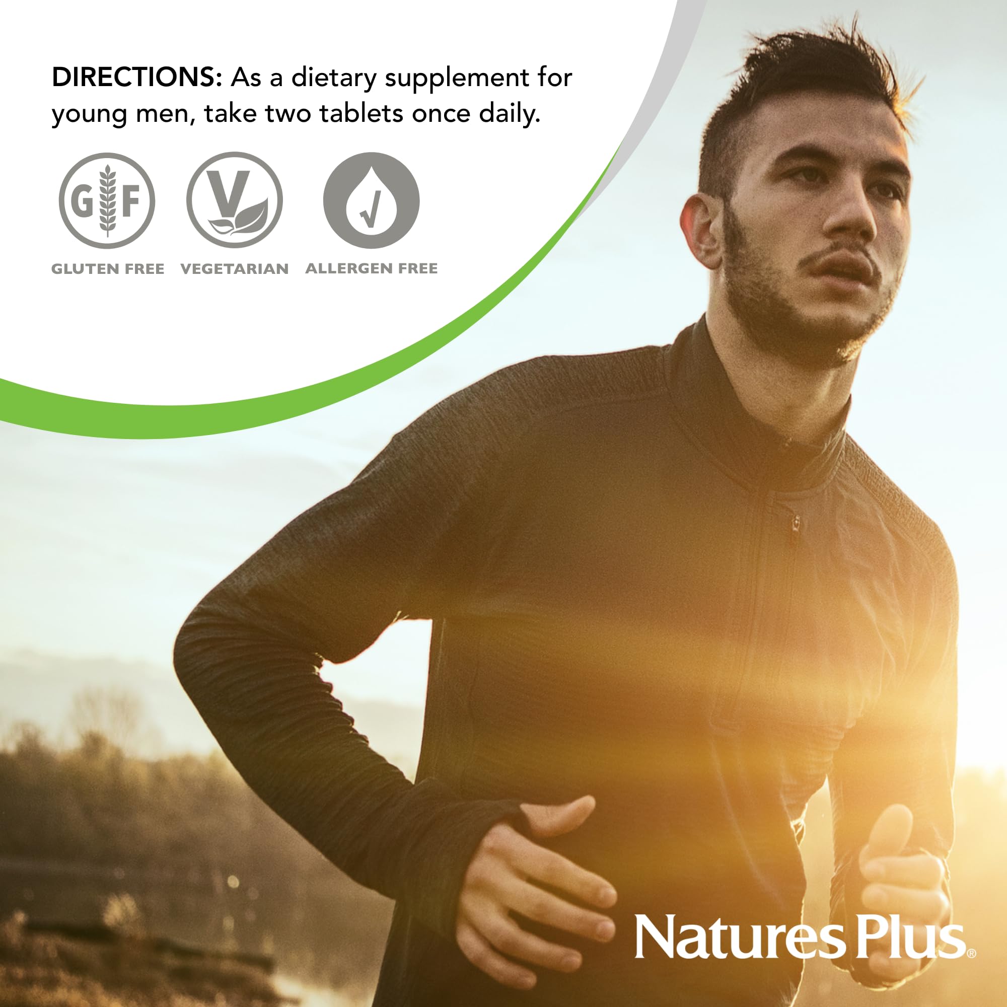 Product packaging image for NaturesPlus Power Teen for Him signaling quality manufacturing.