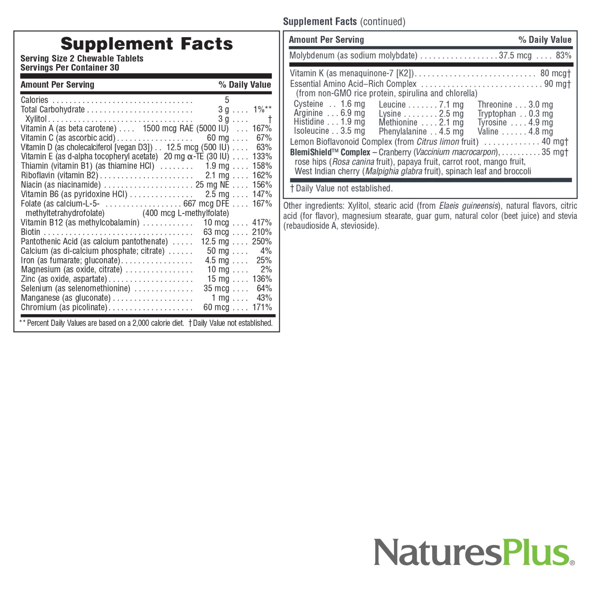 Power Teen for Him whole-food blend image highlights spirulina and vegetables.