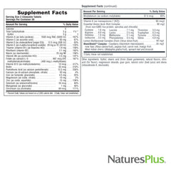 Power Teen for Him whole-food blend image highlights spirulina and vegetables.