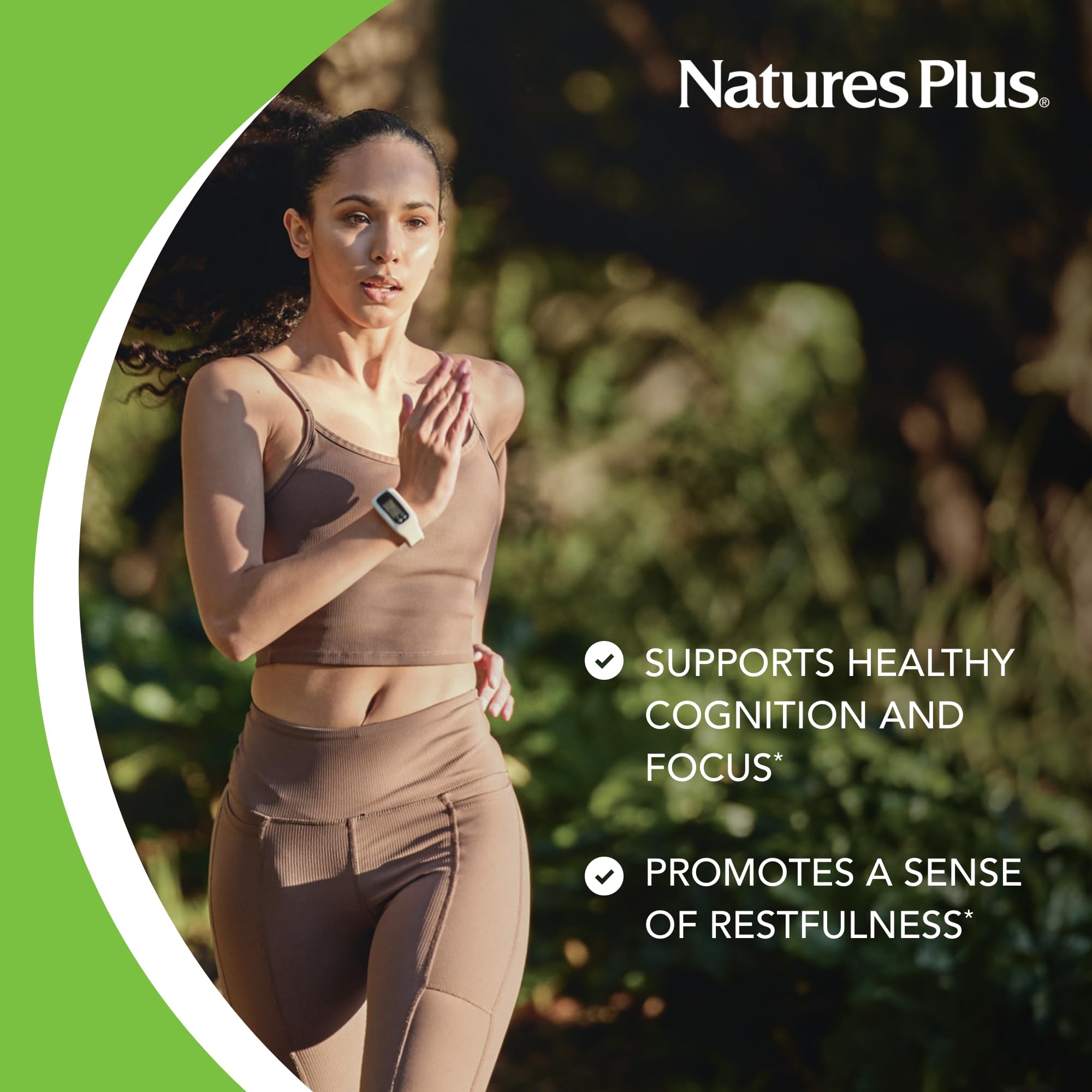 NaturesPlus PRO L-Theanine label view shows dosage and clean ingredients