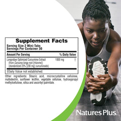 Top view of NaturesPlus PRO Longvida Curcumin 1000 mg bottle with premium design.