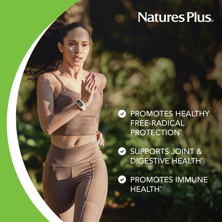 Packaging view of NaturesPlus PRO Longvida Curcumin 1000 mg showing vegan, non-GMO formula.