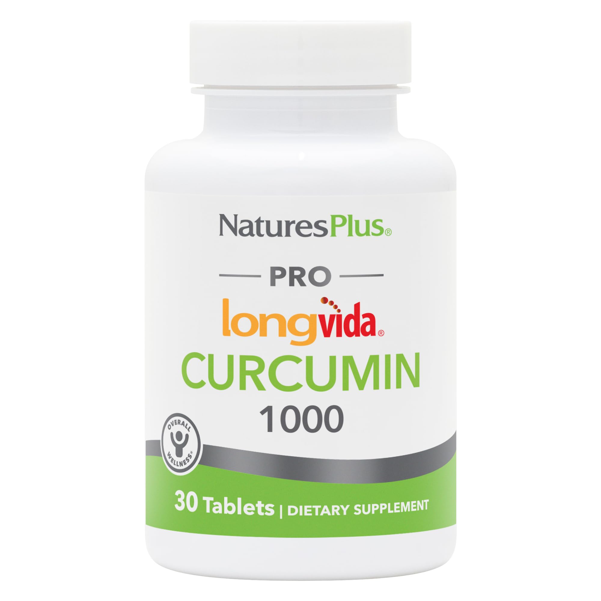 NaturesPlus PRO Longvida Curcumin bottle for easy daily antioxidant support.