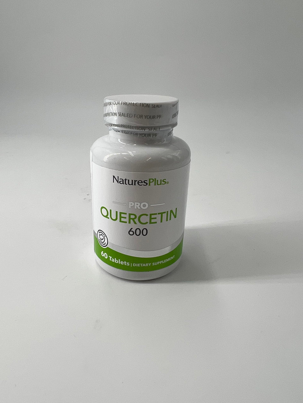 NaturesPlus PRO Quercetin 600 mg ingredient panel closeup