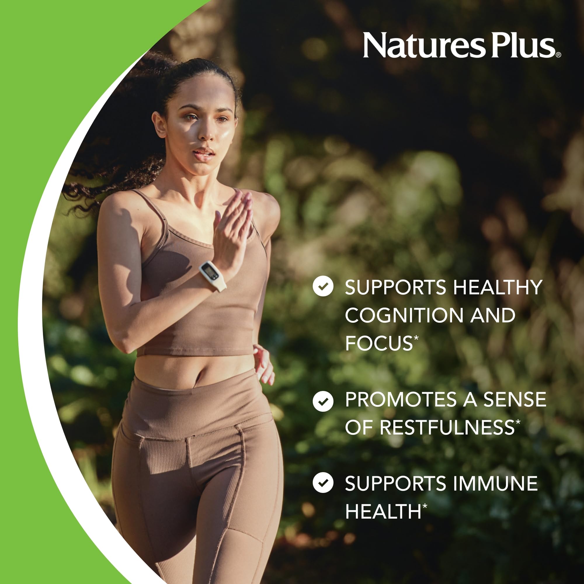Closeup of Suntheanine label emphasizing high purity and vegan formulation