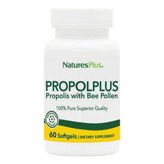 NaturesPlus Propolplus bottle with softgels for convenient daily use