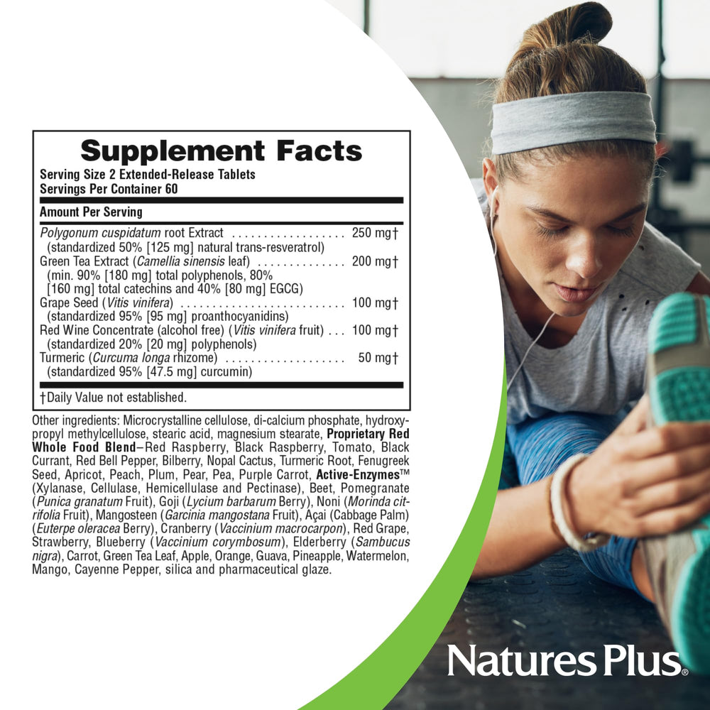 Bottle side label detail shows Herbal Actives branding and ingredient highlights