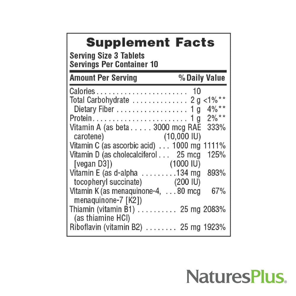 NaturesPlus Source of Life bottle with vitamin D3 emphasis.