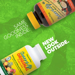 NaturesPlus Source of Life bottle back reveals supplement facts and allergen-free features for better suitability.