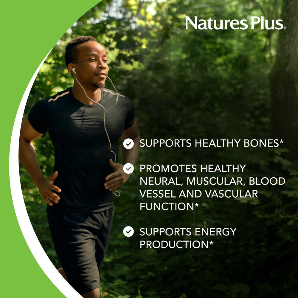 NaturesPlus Source of Life Cal/Mag ingredients blend with whole foods.