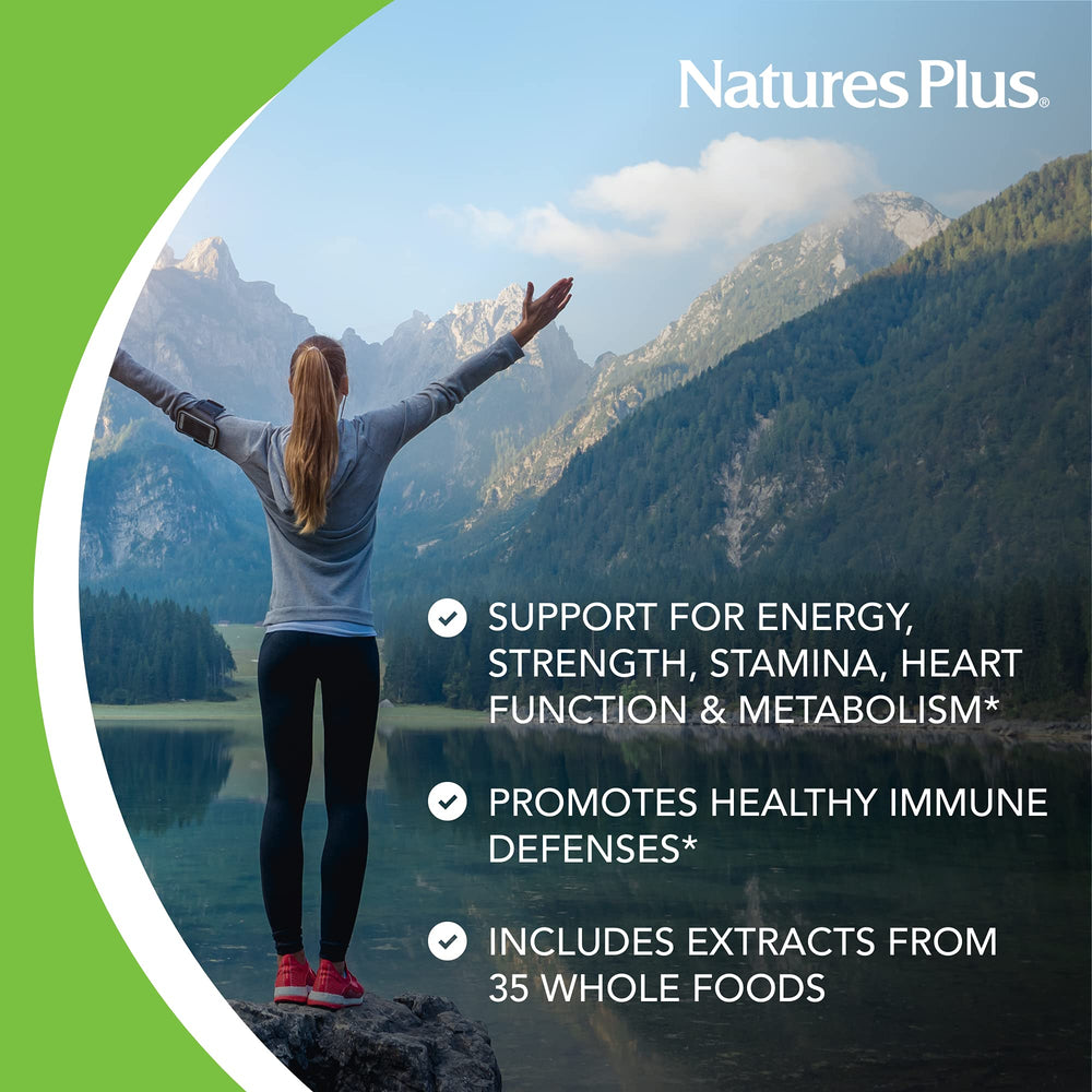 NaturesPlus Source of Life Garden blend close-up with cranberry, maca, flax.