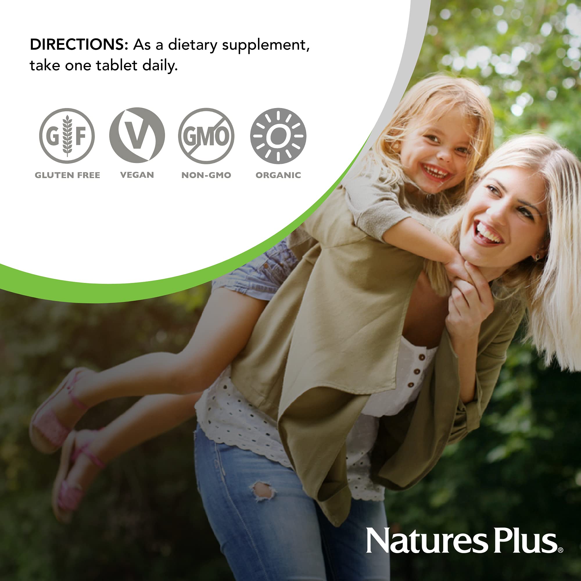 NaturesPlus Source of Life Garden eco-packaging reduces waste.
