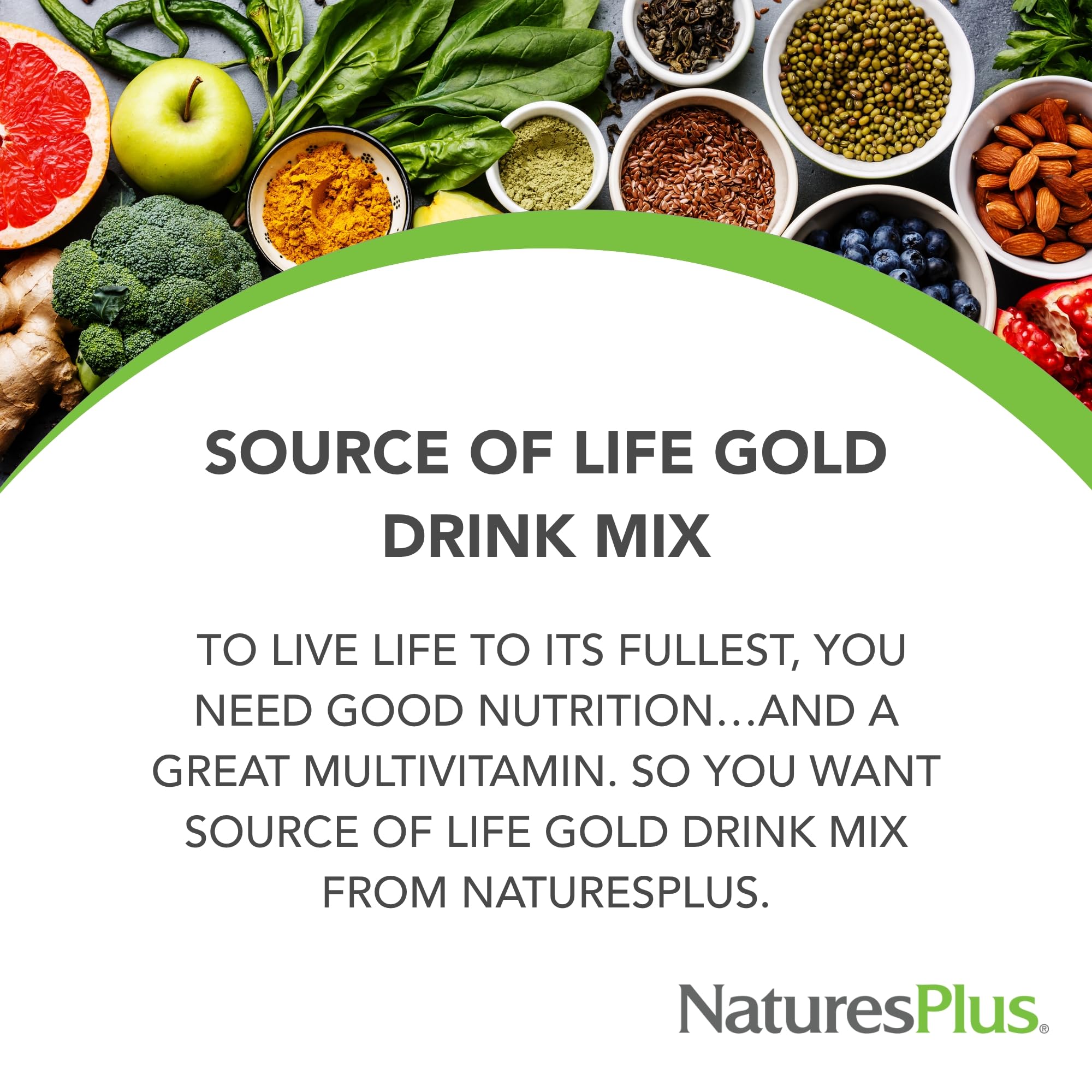 Label of Source of Life Gold showing vitamins and gluten-free formula
