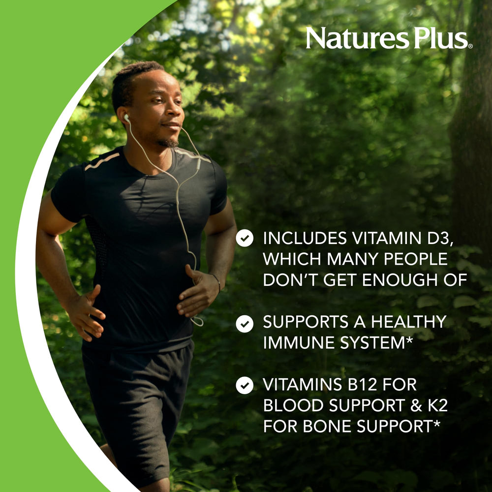 NaturesPlus Source of Life Gold label box highlights gluten-free and vegetarian formulation