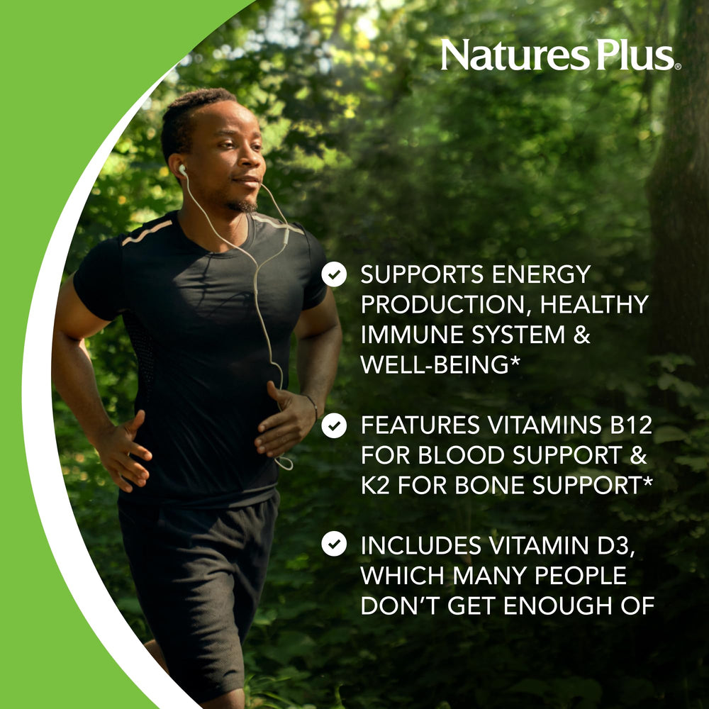 NaturesPlus Source of Life Gold label detail shows nutrient-rich formula