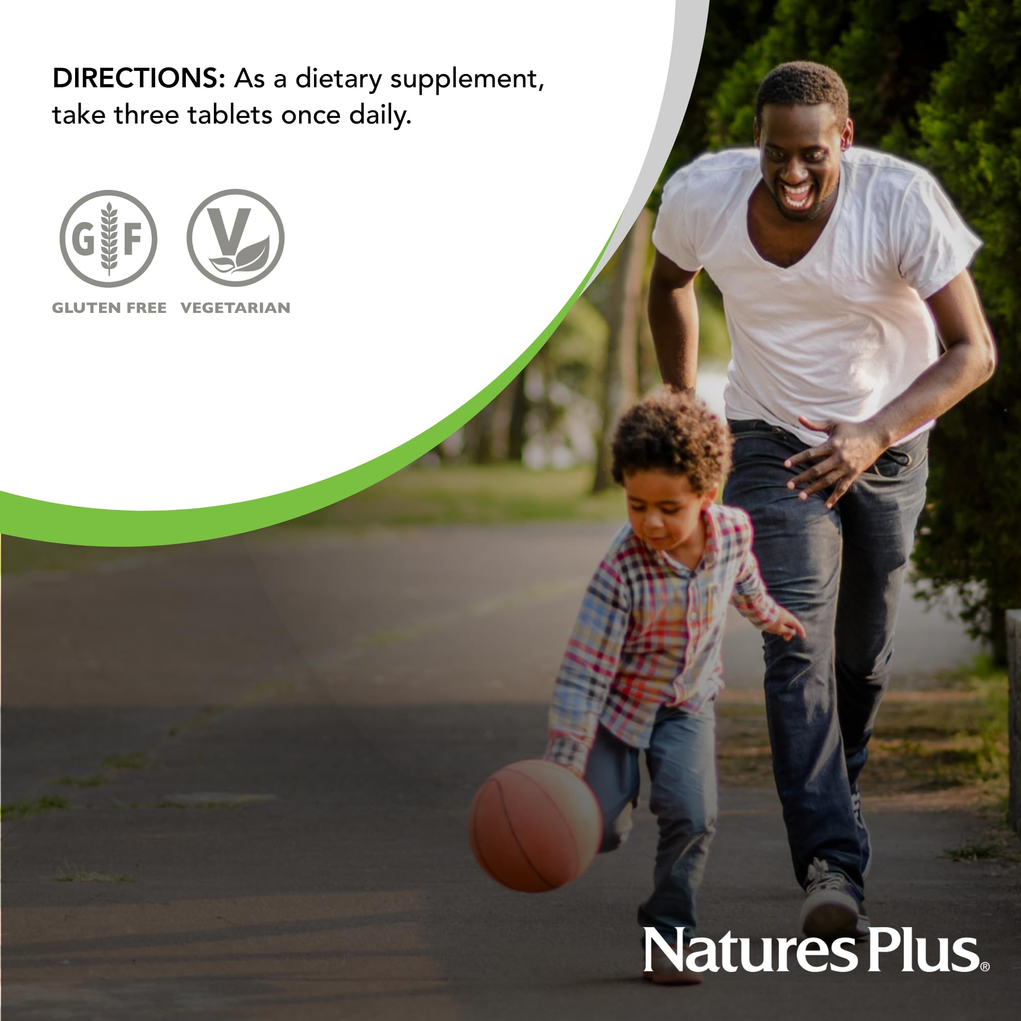 NaturesPlus Source of Life Gold nutrition panel supports clarity in meal planning.