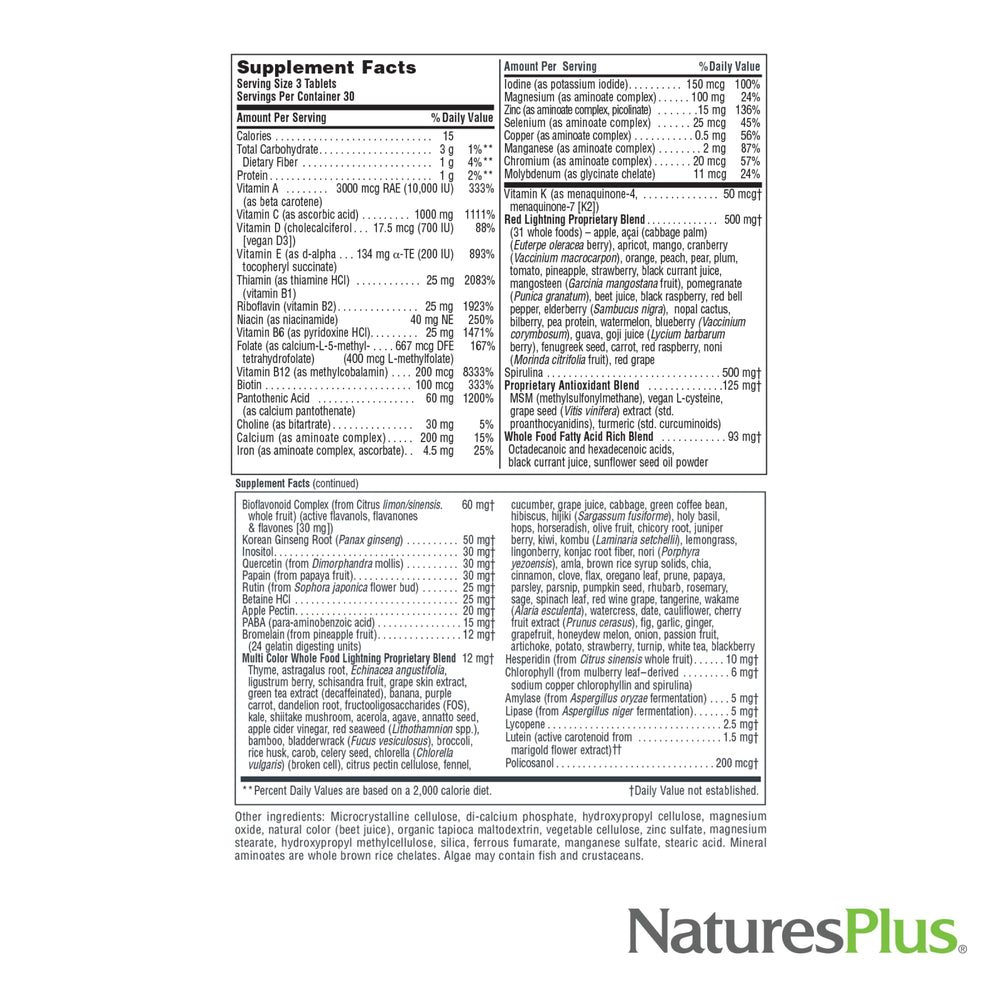 NaturesPlus Source of Life red superfoods photo conveys antioxidant support and heart-friendly nutrients.