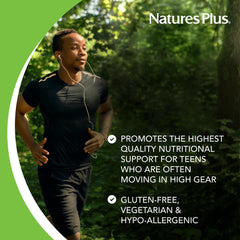 NaturesPlus Source of Life ingredients spotlight spirulina and bee pollen for variety.